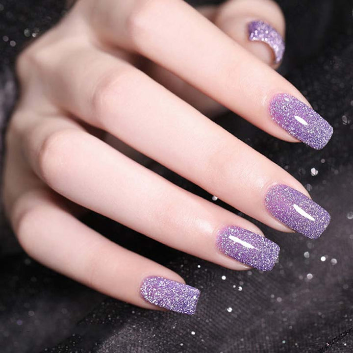 Glitter og diamant neglelakk (8ml) | Luvikno
