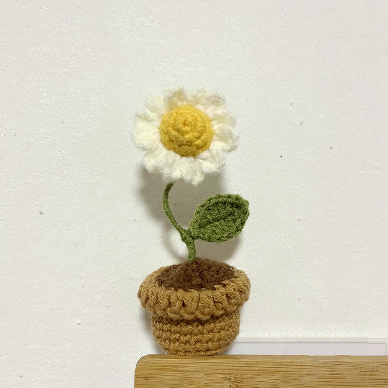 Luvikno | Håndlaget strikkede blomster