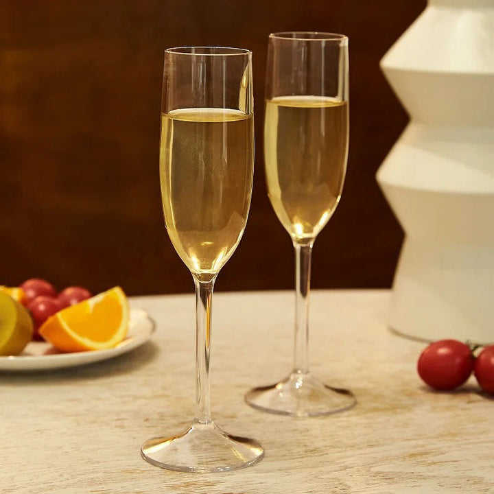 Uknuselig akryl champagneglass 4-delt sett Luvikno