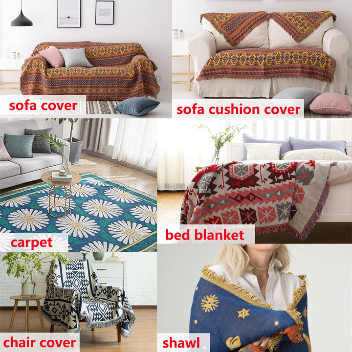 Bohemske strikkede kaster for sofasmykke | Luvikno