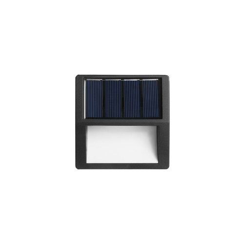 Utendørs solarmodul rund firkantet LED vanntett patio trappelys | Luvikno