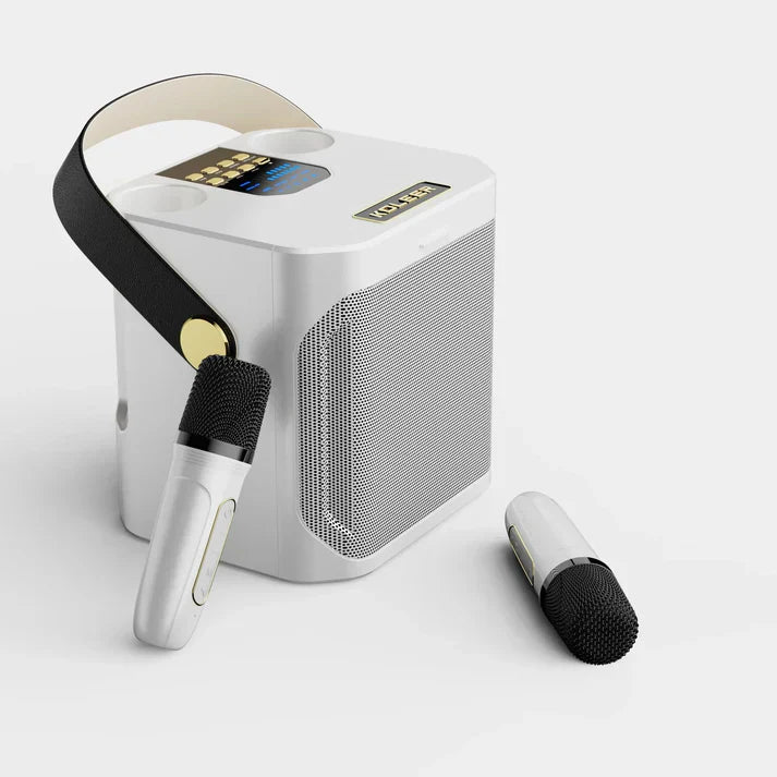 Luvikno | SoundJoy Karaoke Høyttaler – Bærbar Bluetooth Boombox med 360 Surround