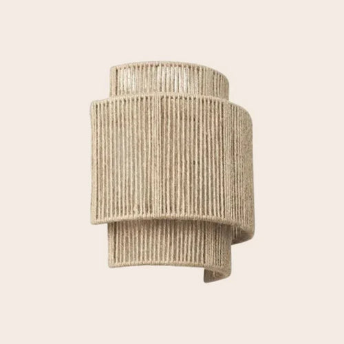 Luvikno | Moderne Flettet Rattan Vegglampe