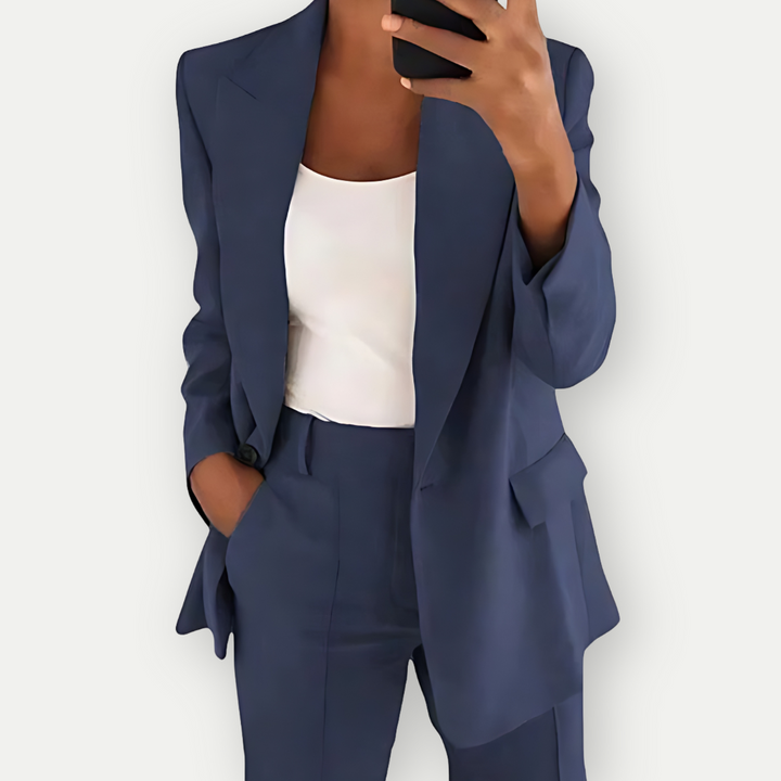 Luvik | Kvinne Komfortabl Blazer Sett Offisiell