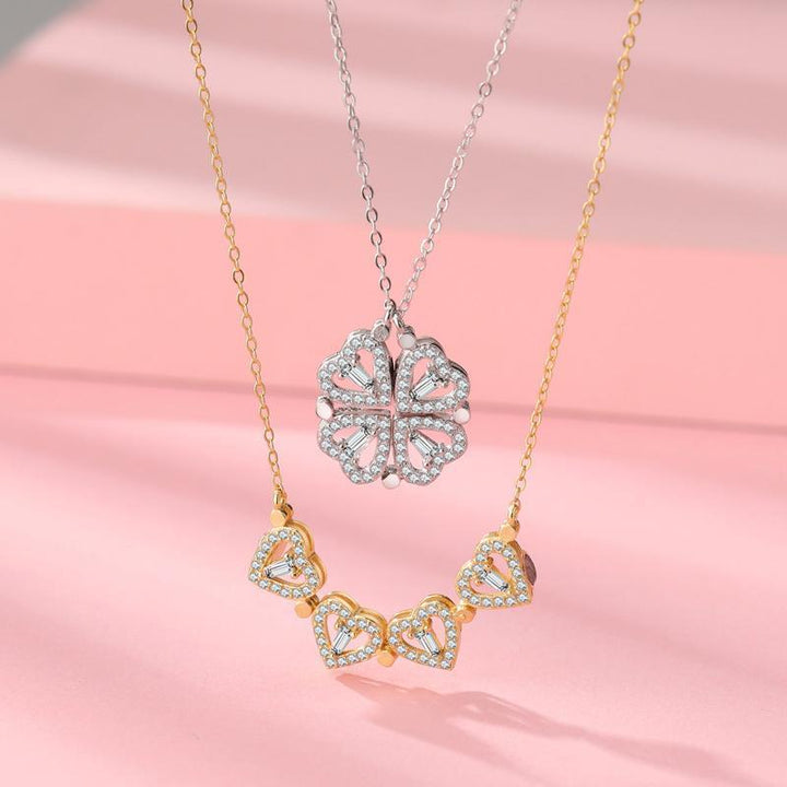 Hollow Four-Leaf Clover Necklace | Luvikno
