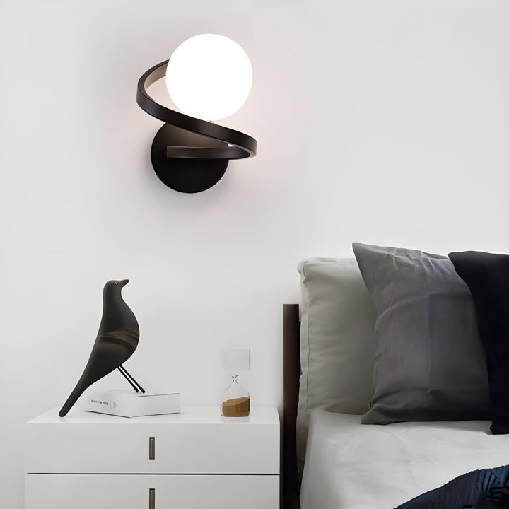 Spiral LED vegglampe med moderne design Luvikno