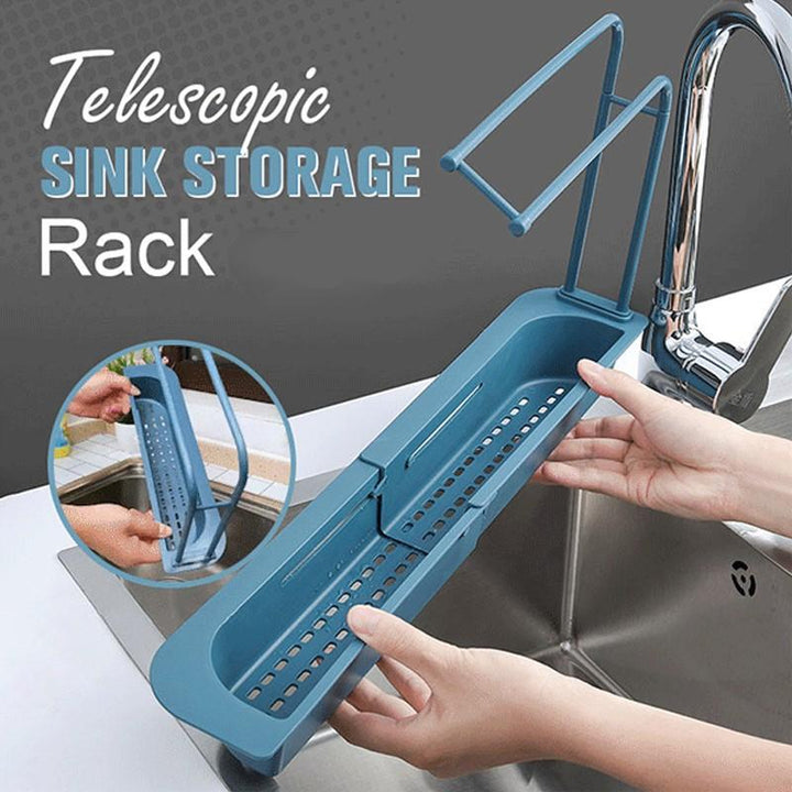 Telescopisk vask lagringshylle | Luvikno