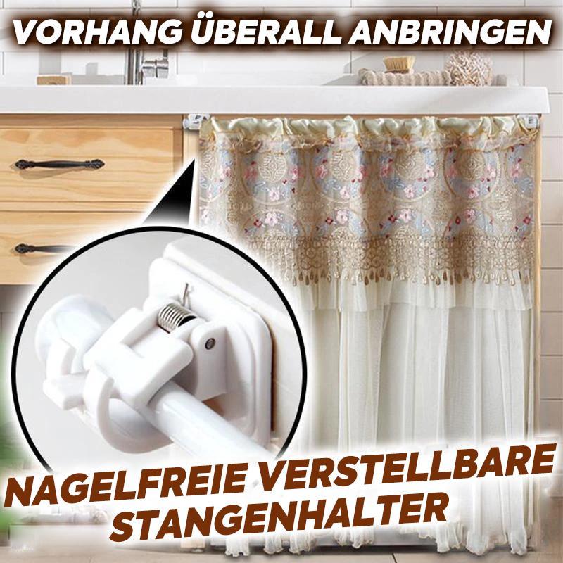 Luvikno | Nagelfrie justerbare stangholdere (2 stk)