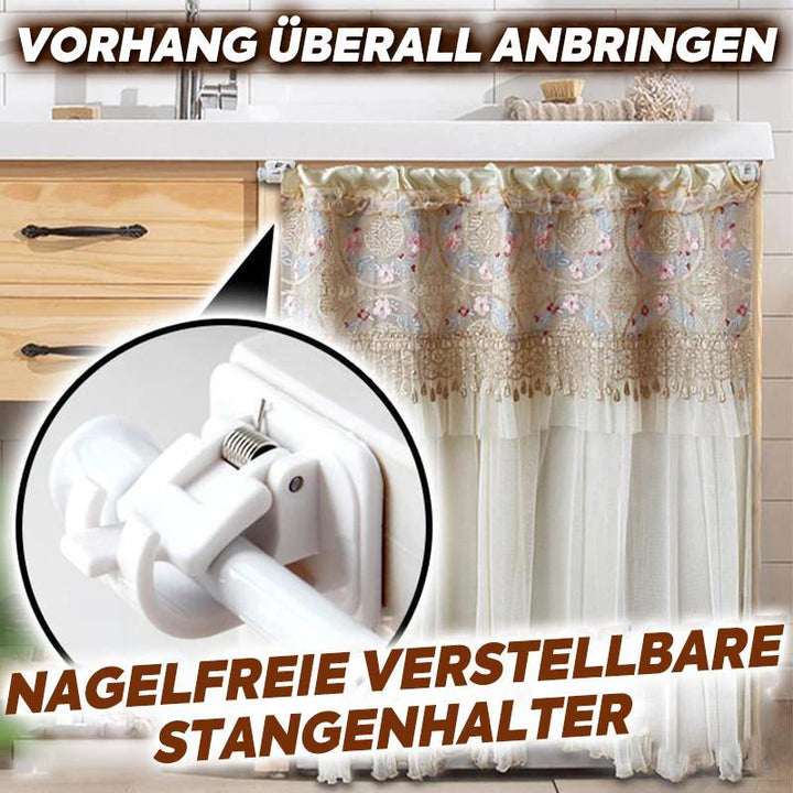 Luvikno | Nagelfrie justerbare stangholdere (2 stk)