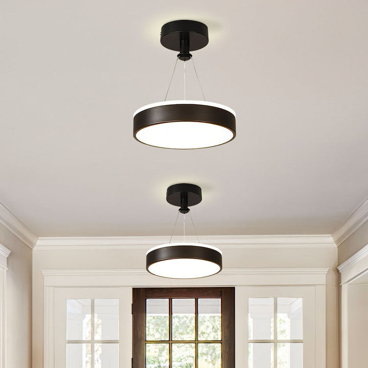 Slank Moderne Metall LED Pendel Taklamper Luvikno