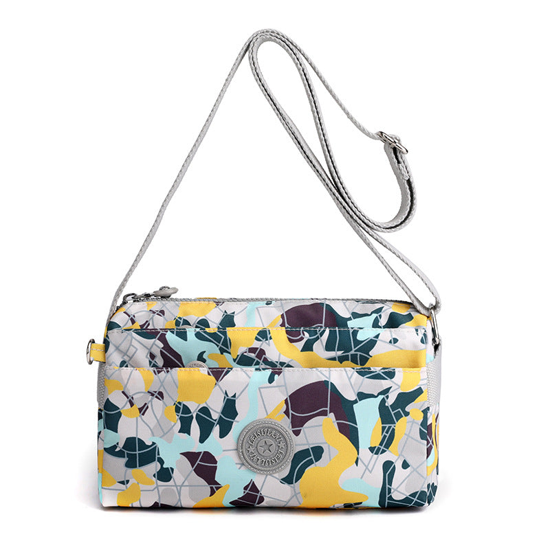 Kvinnenes Casual Multi-lags Fashionable Enkel Skulderveske Laget av Nylon | Luvikno