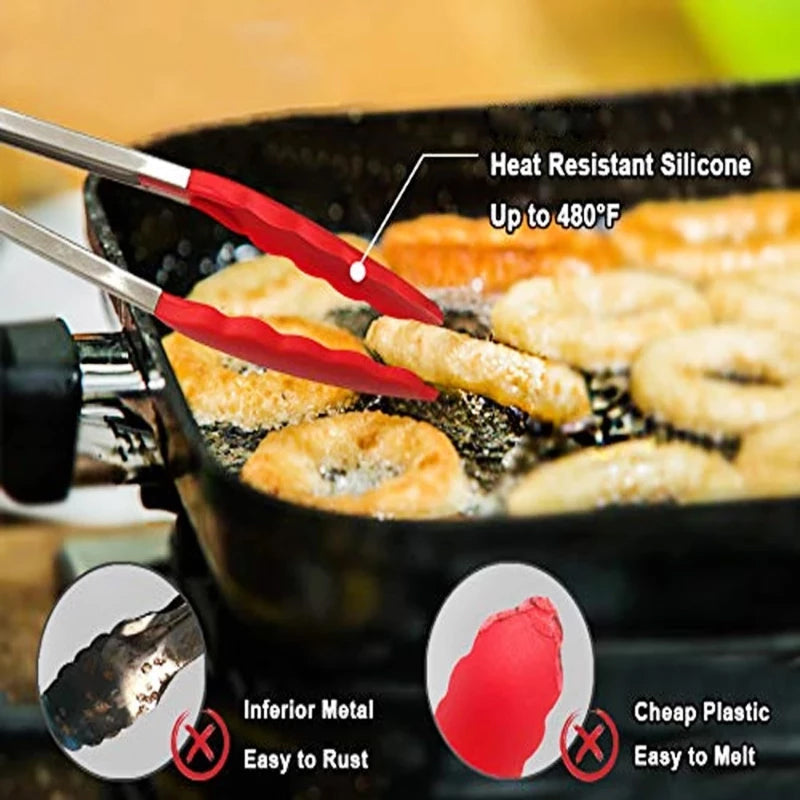Silicone Grill Tongs | Luvikno