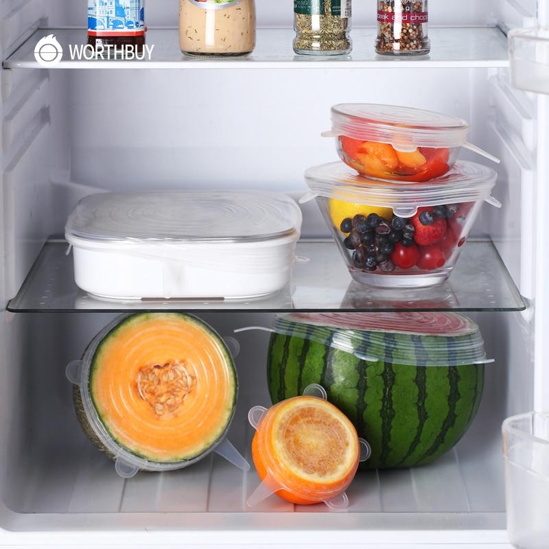 EcoLid - 6 Silikon Reusable Stretch Covers | Luvikno