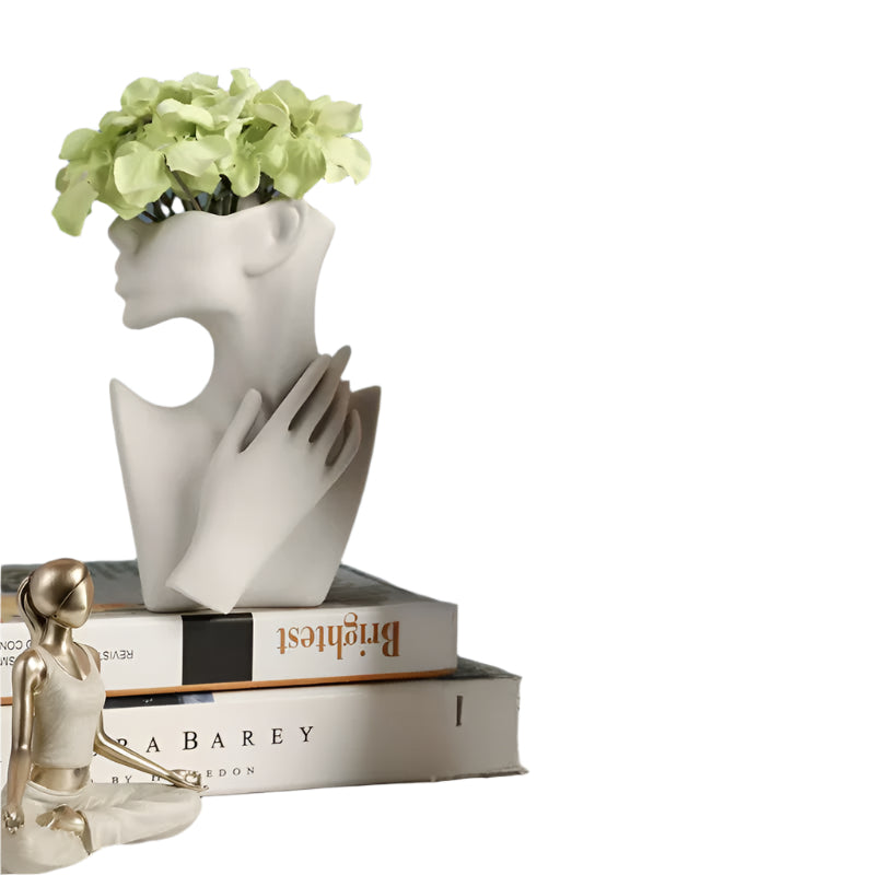Ansiktsform Keramisk Design Vase Luvikno
