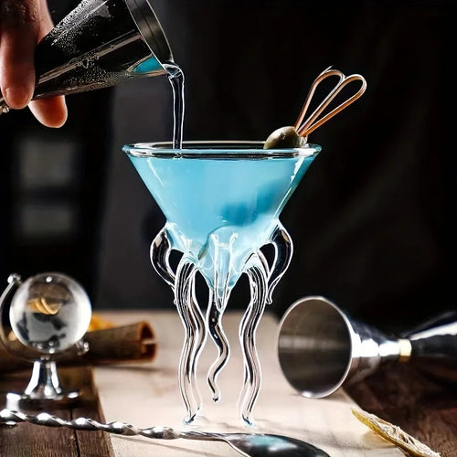 Unik, blekksprut-inspirert cocktailglass Luvikno