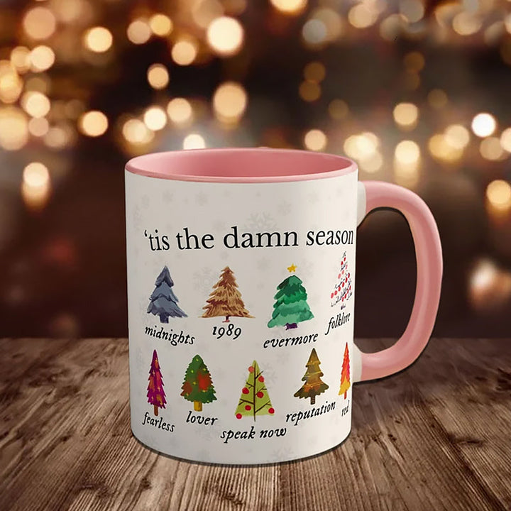 Tis The Damn Season Christmas Mug - Musikkalbum som julekler | Luvikno