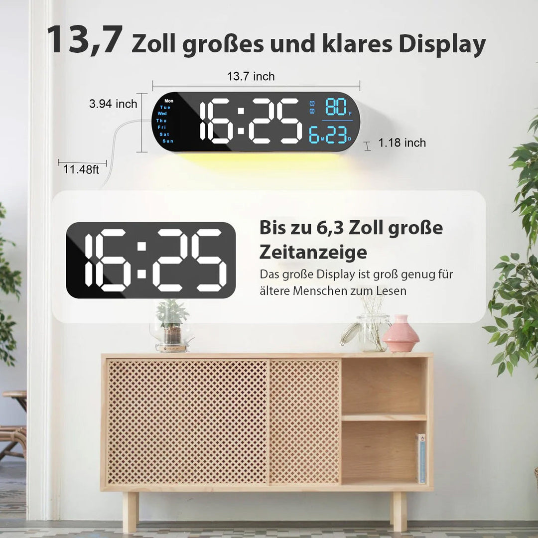 Saker multifunksjonell klokke med LED-skjerm | Luvikno
