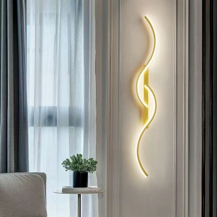 Minimalist Luxury LED Vegglampe - Flere Størrelser, Farger og Dimmealternativer Luvikno