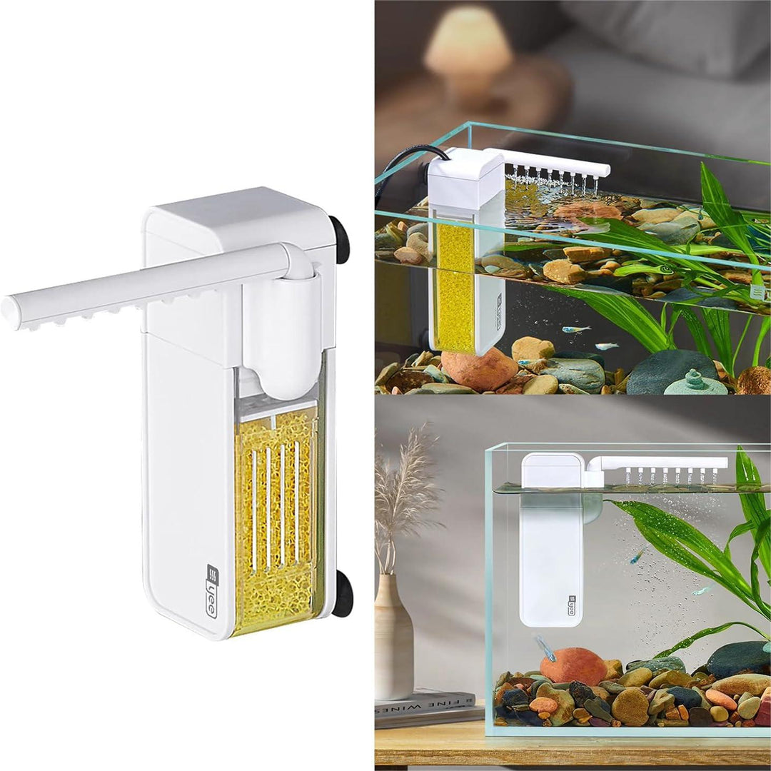 Stille Fiskebowl Akvarium Veggmontert Vannfilter | Luvikno