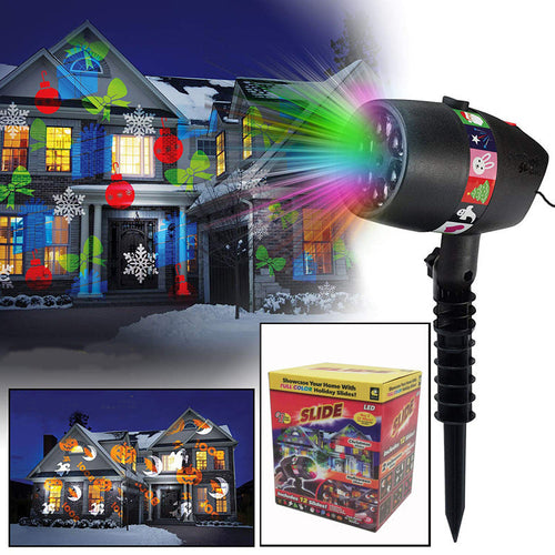 Jul Laserlys LED-Projeksjon for Utendørs Gress | Luvikno