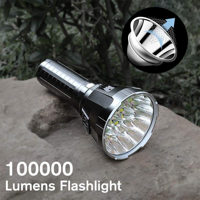 Luvikno | 30000-5000 Lumen høyytelses LED vanntett lommelykt