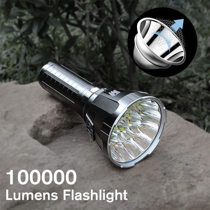 Luvikno | 30000-5000 Lumen høyytelses LED vanntett lommelykt
