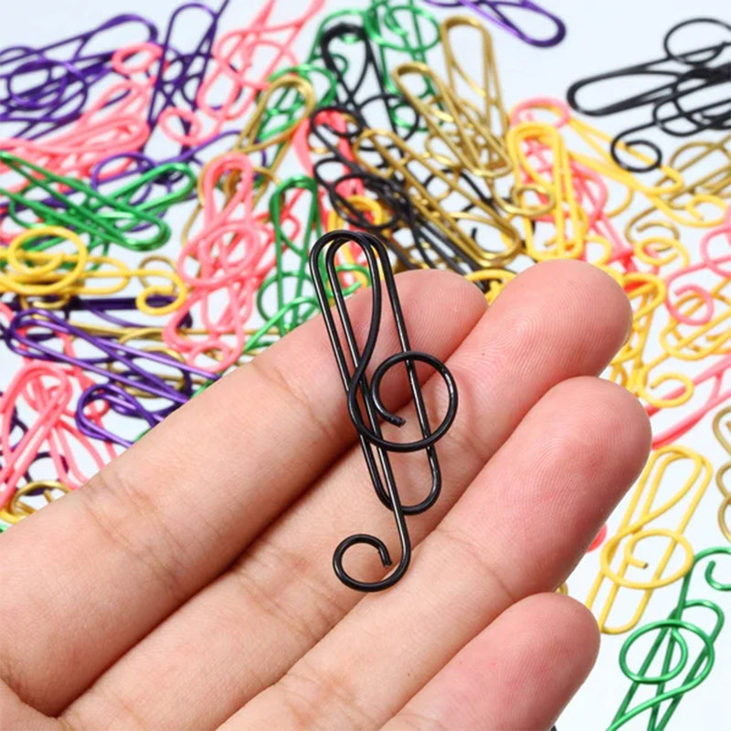 Luvikno | Musikk Multicolorede Papirklemmer laget av Metall