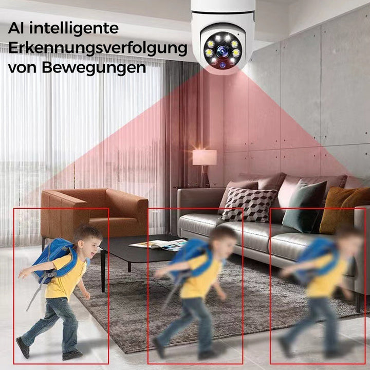 Luvikno | Trådløst WiFi overvåkningskamera med lyspære