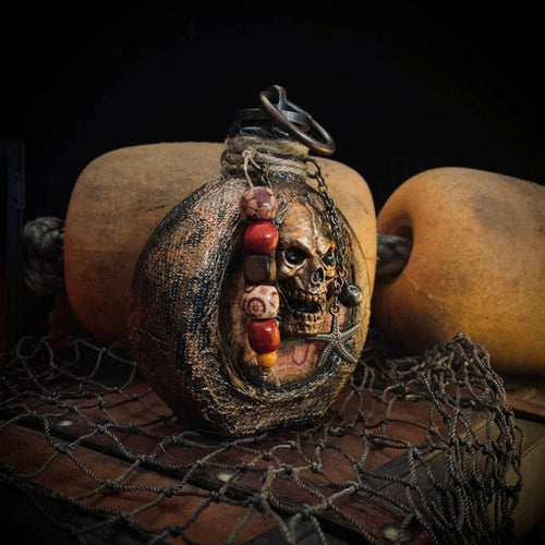 Skull Pirate Rum Bottle laget av harpiks | luvikno