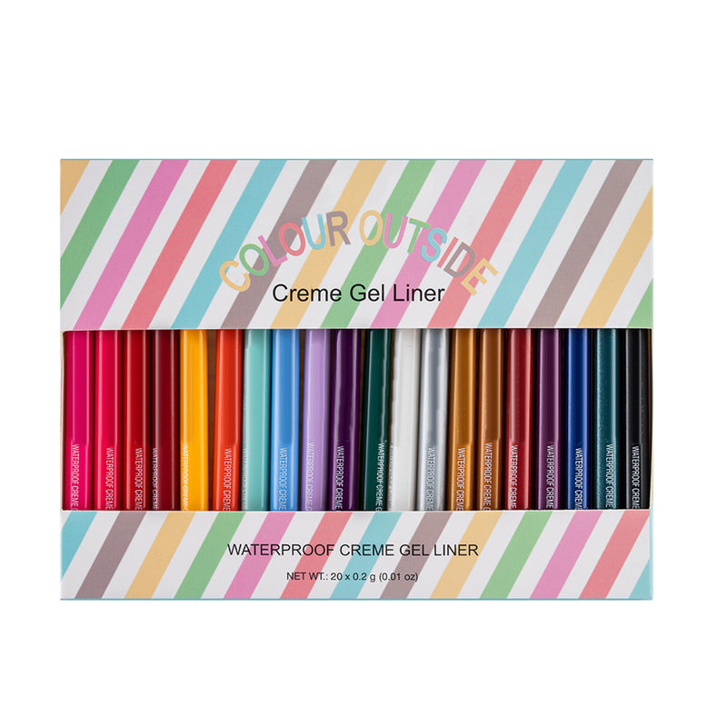 20 PCS Fargede Eyeliner Blyant Sett | Luvikno