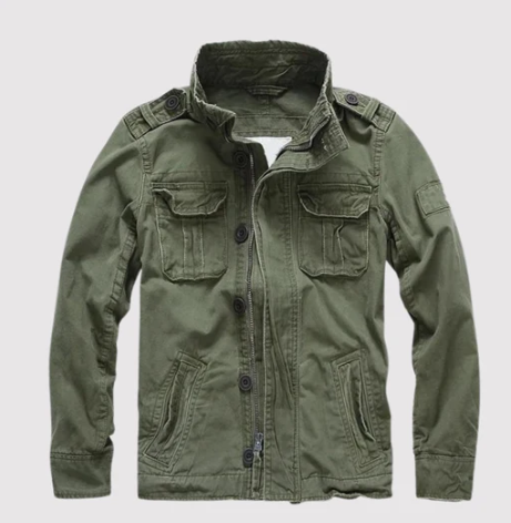 Retro farkkutakki, jossa on erilaisia taskuja