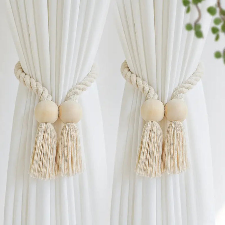 Luvikno | Treperle Frynse Gardinholdere | 2Pcs Sett