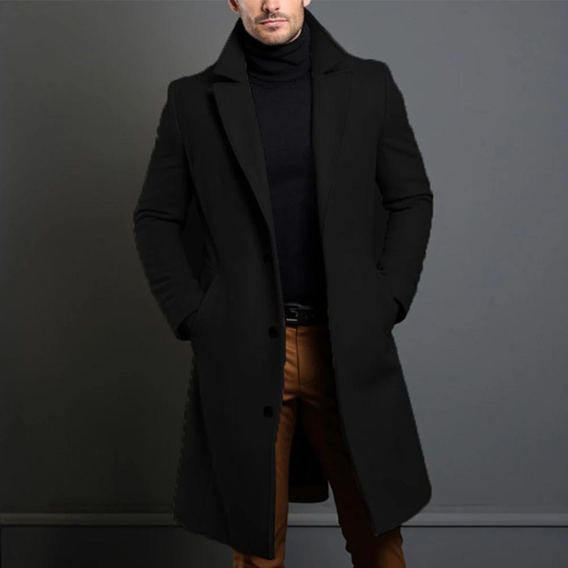 Luvik | Lengre, mer avslappet trenchcoat for menn