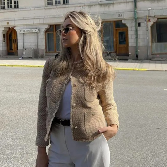 Luvik | Chic veste en tweed pour femmes