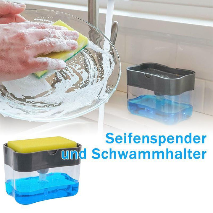 Såpedispenser og svampholder | Luvikno