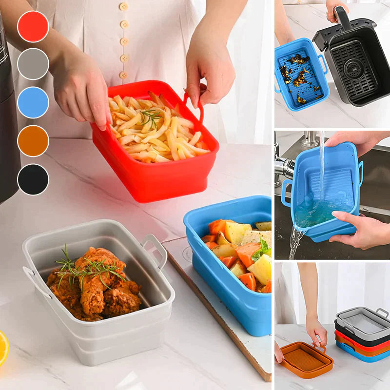 Foldbar Air Fryer Silikon Bakepanne | Luvikno