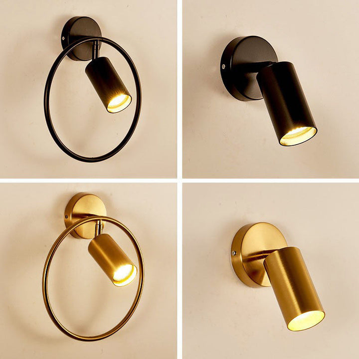 Runde Jern Vegglampe Luvikno