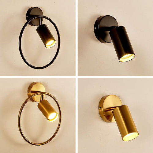 Runde Jern Vegglampe Luvikno