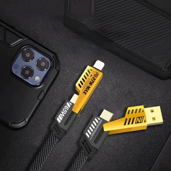 4 i 1 PD 65W Rasklade Kabel🔥Kjøp 2, få 1 gratis🔥 | Luvikno