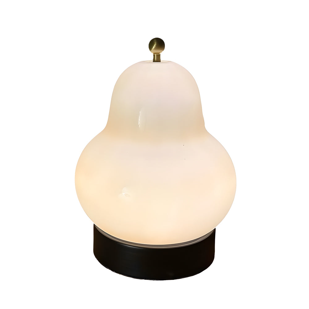 Luvikno | Elegant USB Pæreformet Bordlampe med Dimmbar LED