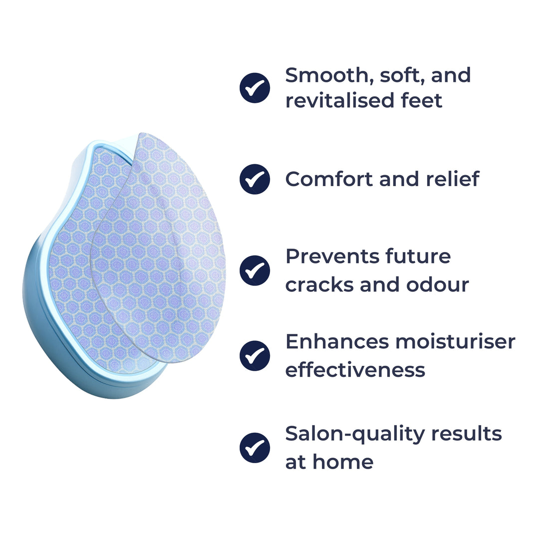 Skin Remover – Nano Glass Surface – Vaskbar & Skånsom – Glatt Sprukne Hæler Hjemme Luvikno
