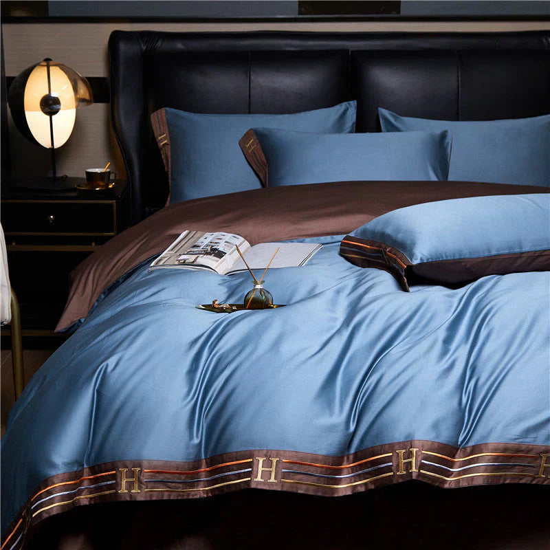 Luvikno | Luksus Satin Kattong Dynetrekk Sett for Soverom