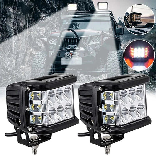 LED strobelys med tre sider for bil | Luvikno