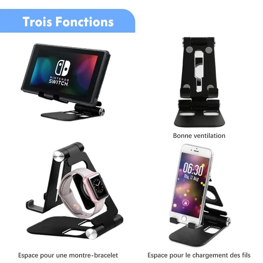 Flerbruks sammenleggbar smarttelefonholder laget av aluminium legering | Luvikno