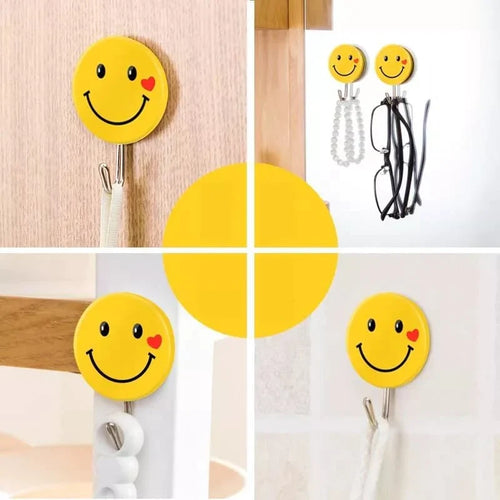 3 PC Emoji Veggkrok Tung Duty Selvklebende Krok Luvikno