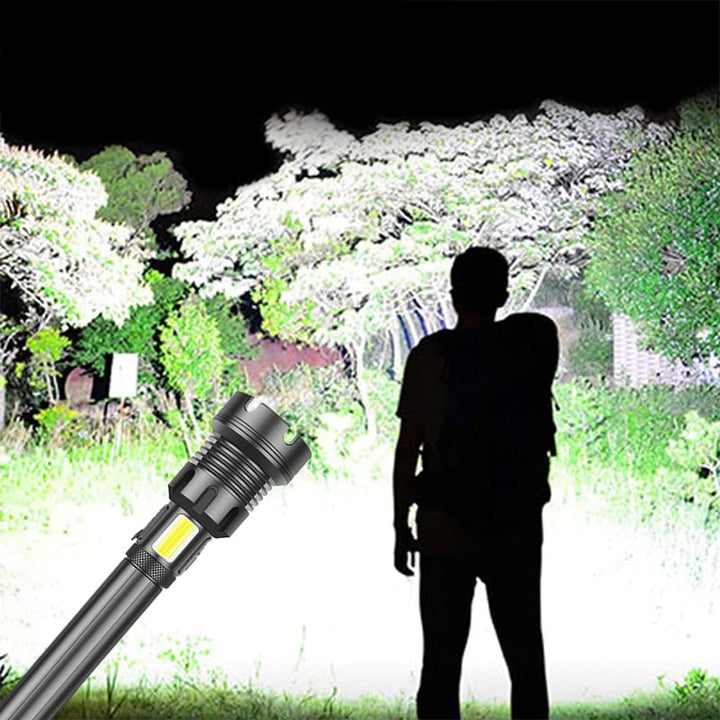 Taktisk oppladbar laser LED lommelykt | luvikno