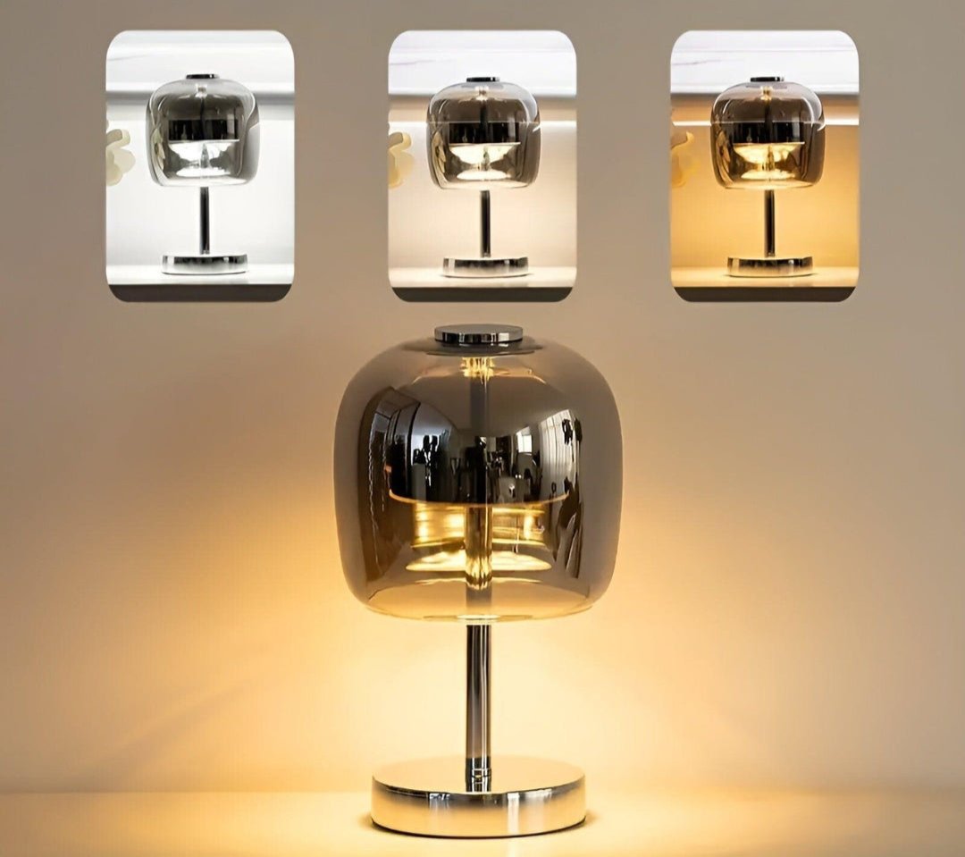 Bærbar - Elegant bordlampe laget av speilglass Luvikno