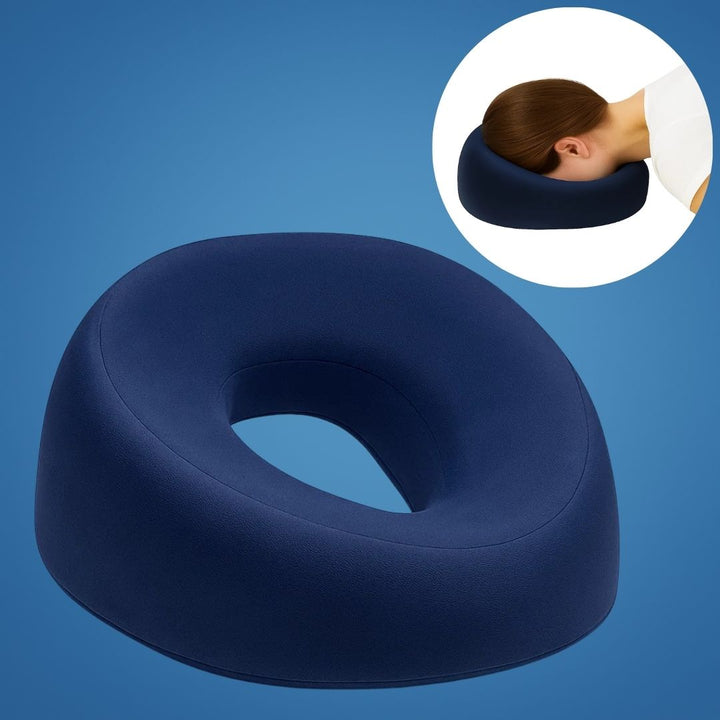FaceEase | Face‑Down Pillow – Trykkavlastende støtte – Konturert minneskum – Ideell for massasje, skjønnhet og mage-sovende Luvikno