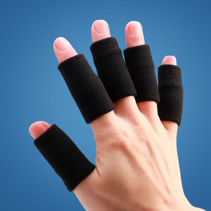 FlexiGuard | Fingerbeskyttelsessleeves – Skadeforebygging – Pustende tettsittende passform - Holder sår og bandasjer på plass – Sport og daglig komfort Luvikno