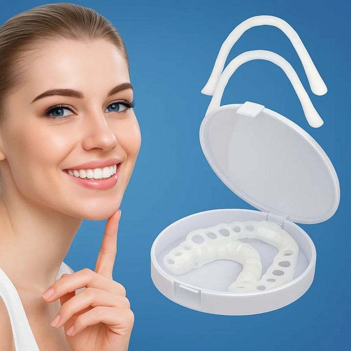 SmileEase | Clip-On Veneers – Umiddelbar Smilforbedring – Ultratynn Design – Ideell for voksne som søker rimelige tannhelse-løsninger Luvikno